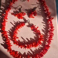 Set vintage corallo rosso