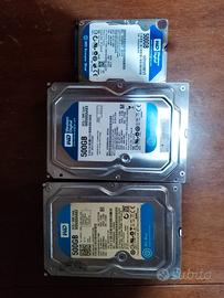 3 hdd da 500 gb