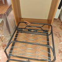 Mobile letto estraibile a scomparsa con rete