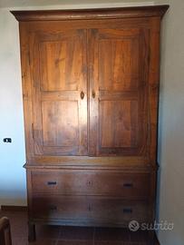 armadio a 2 ante in legno massello 