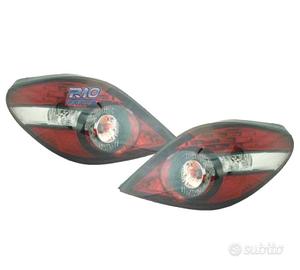 FANALI PEUGEOT 207 CC 06-12 LED ROSSO CROMATO