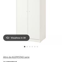 Armadio IKEA modello KLEPPSTAD a due ante