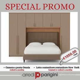 Camerta da letto a ponte + letto contenitore PROMO