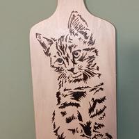 Taglieri pirografati a mano