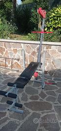 Panca piana e pulldown a parete lat machine