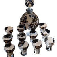 SERVIZI DA ROSOLIO ANTICHI E BICCHIERI IN MURANO