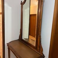 Mobile con specchio antico in legno massello
