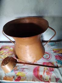 Conca di rame Antico con maniera 