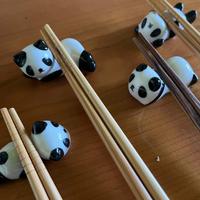 Set 4 Panda in Ceramica porta bacchette sushi