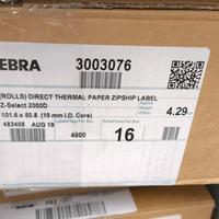 Etichette adesive originali Zebra