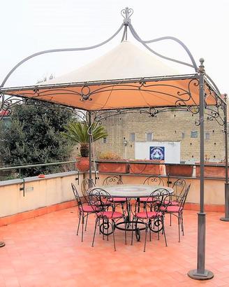 Gazebo in ferro battuto su misura del cliente