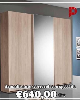 Armadio - specchio - 3 ante scorrevoli PROMO