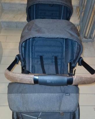 Passeggino doppio con 1 navicella