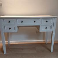 Scrivania bianca stile shabby in legno
