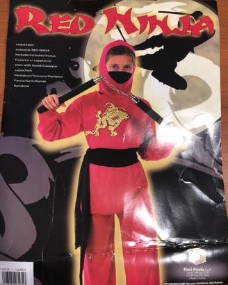 Vestito carnevale Red Ninja