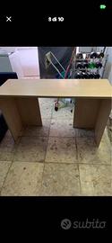Scrivania artigianale 120x40 + 2 mensole