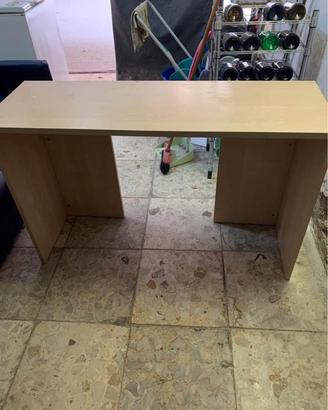 Scrivania artigianale 120x40 + 2 mensole