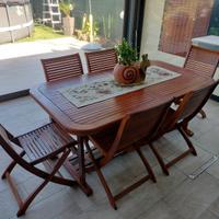 Tavolo da esterno in Teak