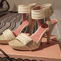 Sandalo Fornarina bianco e panna