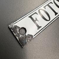 Targhetta smaltata fotografo