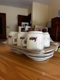 6 tazze da bar Segafredo Zanetti con piattini