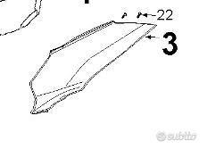 Fianco SX Peugeot Belville 125 bianco