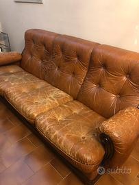 Divano pelle 3 posti