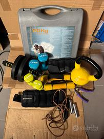 Set pesi, attrezzi addominali e corda