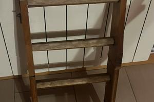 Scaletta da barca in legno pieghevole