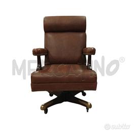 POLTRONA PRESIDENZIALE PELLE VINTAGE