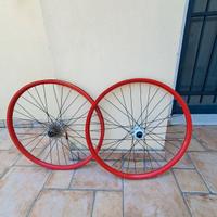 Coppia ruote Downhill 26" con cassetta
