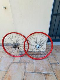 Coppia ruote Downhill 26" con cassetta