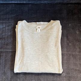 Maglia a maniche lunghe H&M grigio chiaro taglia L