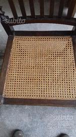 Set sedie e poltroncine antiche paglia di Vienna