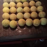 30 palline da tennis usate 
