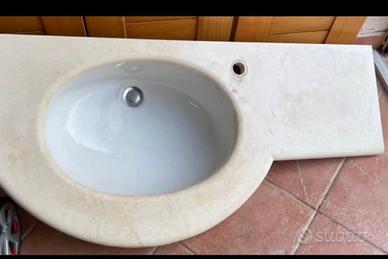 Lavabo top marmo bagno