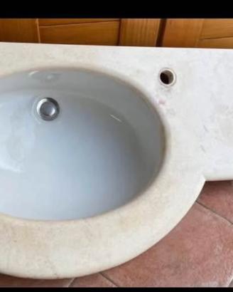 Lavabo top marmo bagno
