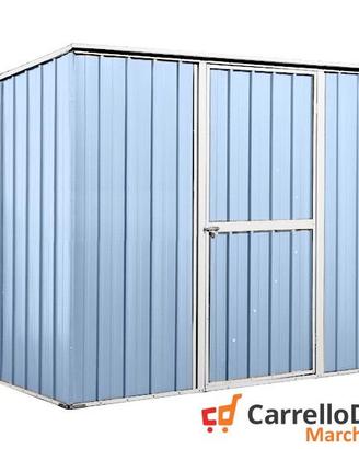 Casetta box giardino Acciaio 260x185 azzurro