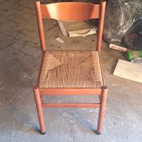sedie legno e paglia circa 20 pezzi 