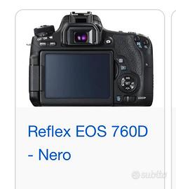 Canon eos 760D Con 18-55mm+50mm con 2 batteria