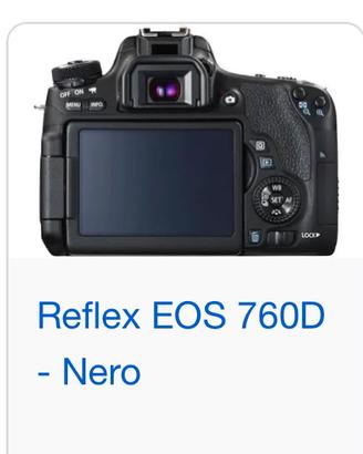 Canon eos 760D Con 18-55mm+50mm con 2 batteria