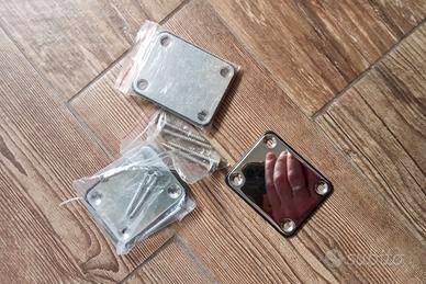3 placche attacco manico chitarra elettrica