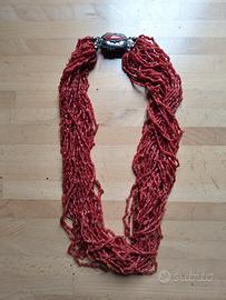 Collana di corallo rosso di Sardegna 