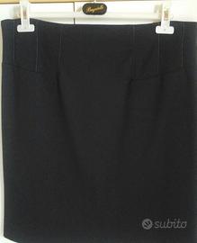 Gonna tg 54 nera tubino morbido elasticizzata 