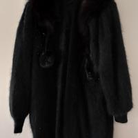 cappotto angora e visone