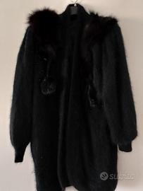 cappotto angora e visone