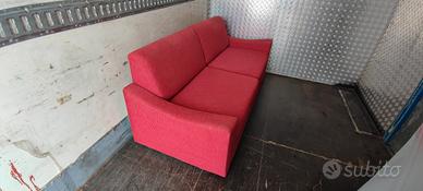 Divano 3 posti fisso in tessuto 