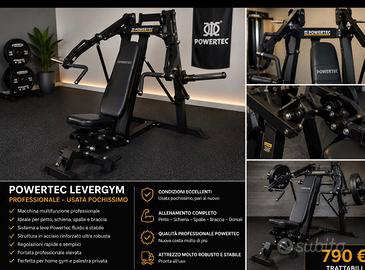Panca Powertec Levergym professionale – come nuova