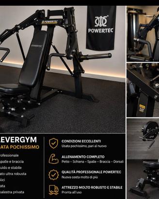 Panca Powertec Levergym professionale – come nuova