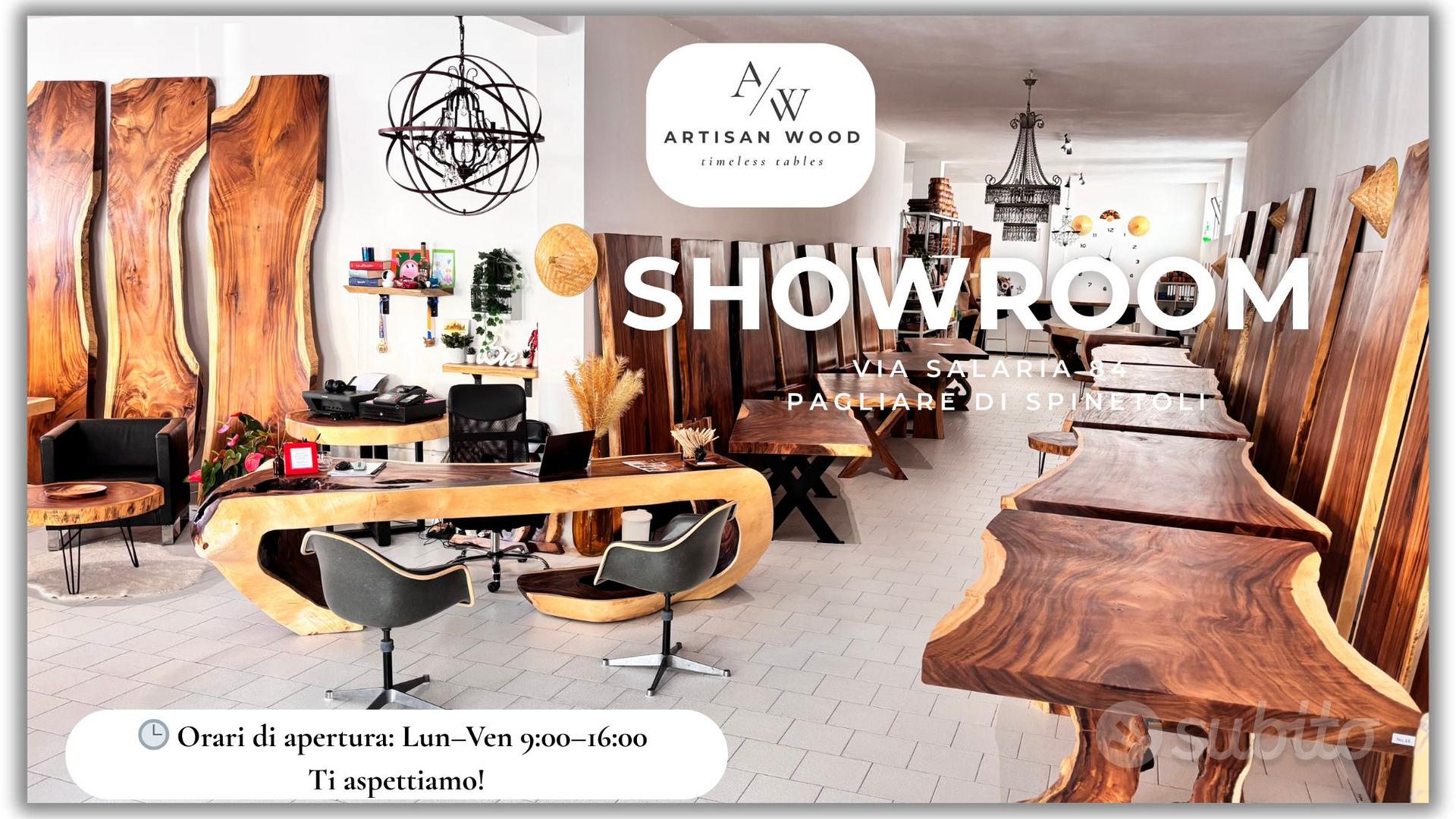 Tavolo artigianale legno massello di acacia Arredamento e